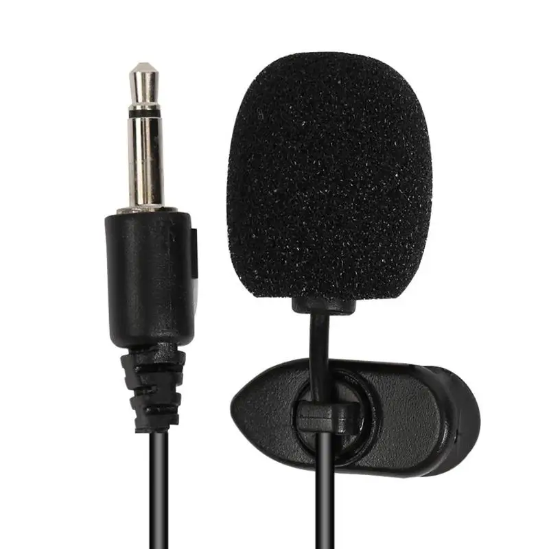 

3.5 mm Car External Stereo Audio Microphone Stereo Jack Mini Car Microphone for Car DVD GPS Player Better Music Sound Quality