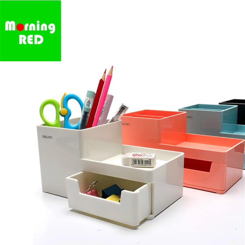 

New Creative Drawer Pen Holder Desktop Stationery Storage Box Simple Fashion Office Supplies Desktop Organization Box