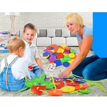 Детские Настольные бисерные игрушки с кнопками веревка родитель детская игра игры Вечерние