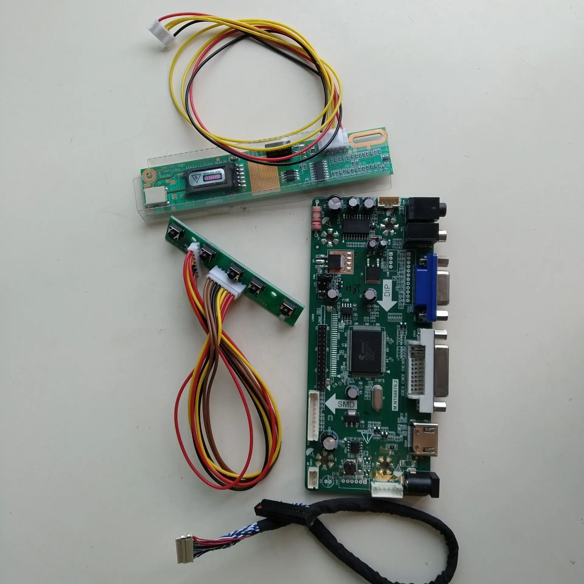 

NT68676(HDMI+DVI+VGA) LCD Controller driver Board card kit monitor For 15.4" LTN154AT09-801 LTN154AT09-001 1280X800 screen