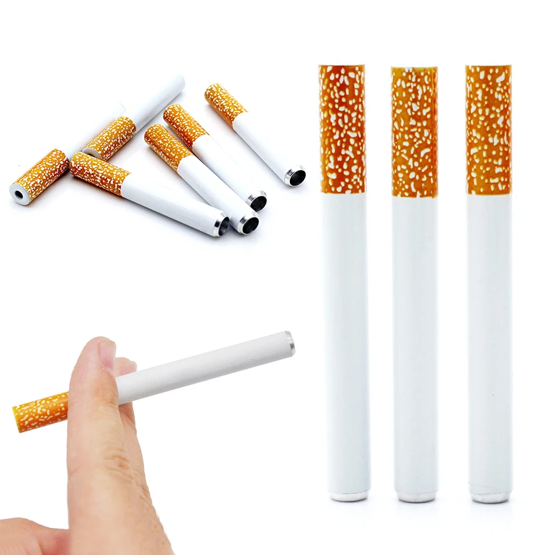 Fashion 1PC Small Pocket Cigarette Shape Smoking Pipe One Hitter