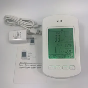 

Air ae steward humidity moisture tester pm2.5 detector indoor air monitoring pm2.5 pm10 HCHO TVOC TEMP RH formaldehyde meter