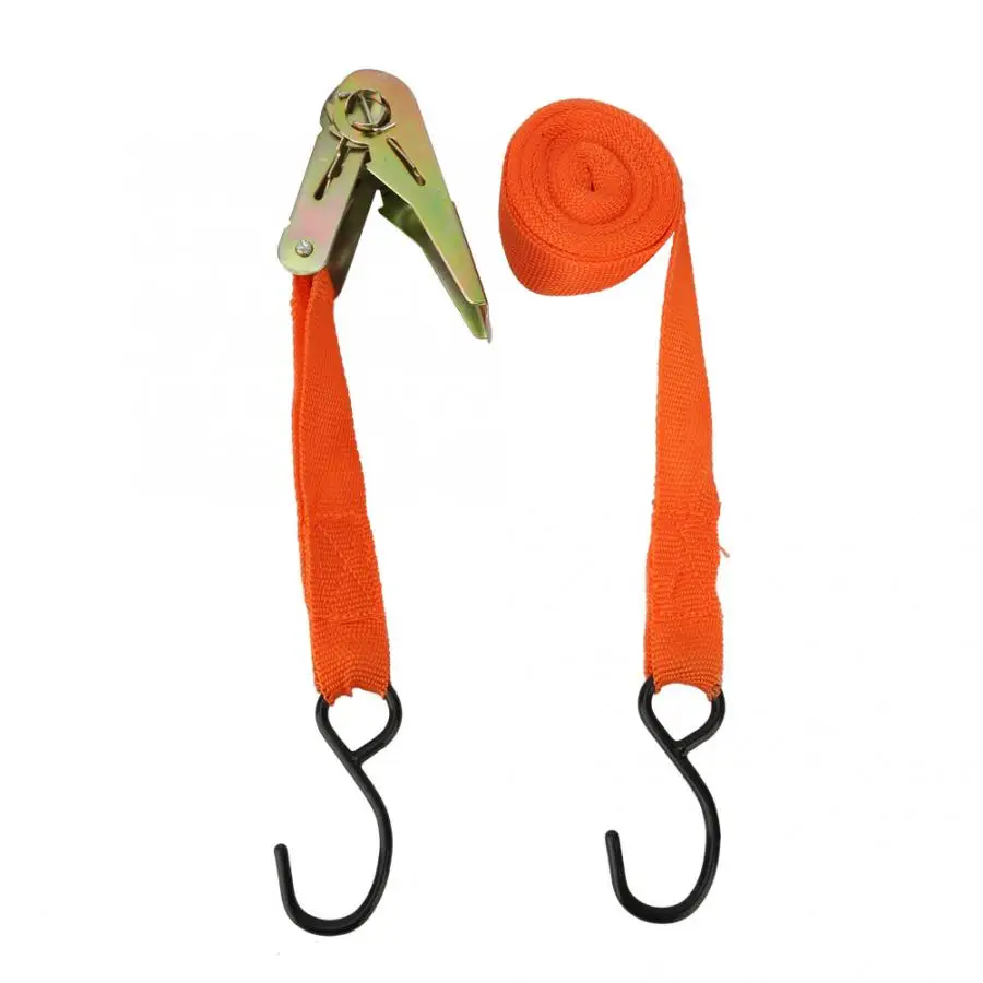 

1Pc 4.5m Pull Ratchet Tie Down Straps Ropes For Vehicle Traction Nylon Fasten Wrap Strap Cable Ties Reusable