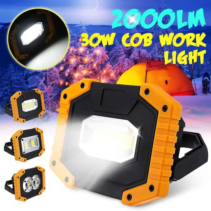 

Led Portable Spotlight Led Work Light Rechargeable 18650 Battery Outdoor Light For Hunting Camping Led Latern Flashlight