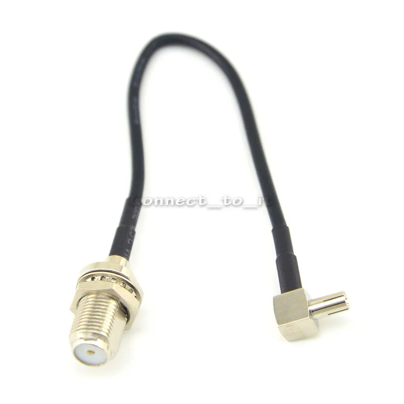 

100 Pcs RG174 cable 15cm TS9 male to F female nut bulkhead Connector Pigtail Extension Cable for ZTE Huawei Modem