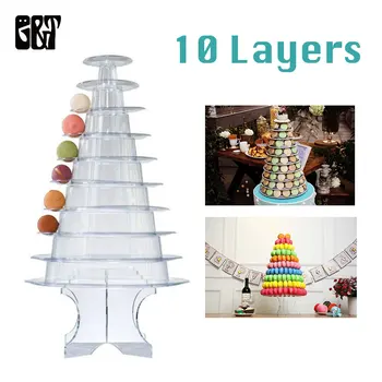 

GT 6/10 Tiers Macaron Display Stand Round Macaron Tower Cupcake Food Display/Cake Stand Wedding Decoration Birthday Party Favor