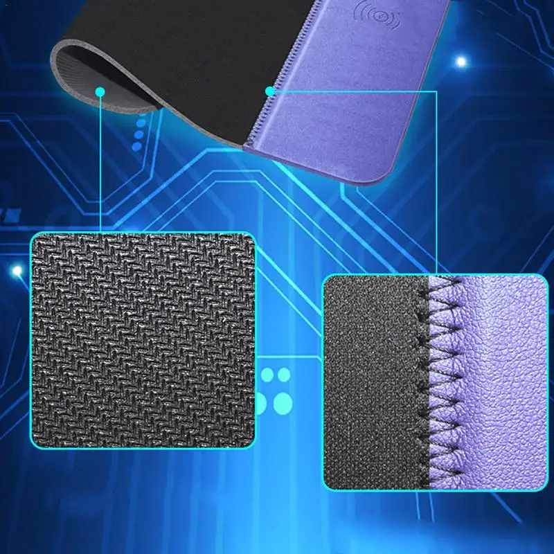 Qi беспроводной зарядный коврик для мыши Настольный мобильный телефон зарядное