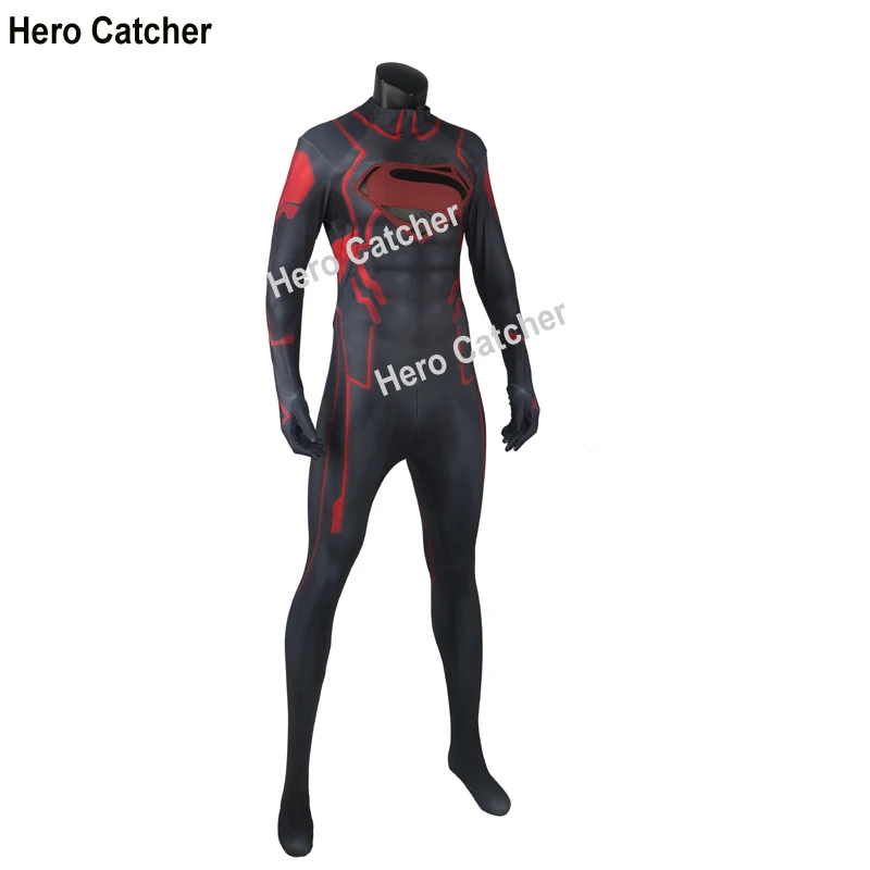 Герой Catcher высокое качество супермальчик костюм с тисненым логотипом мышечный оттенок супер мальчик косплей костюм для вечерние