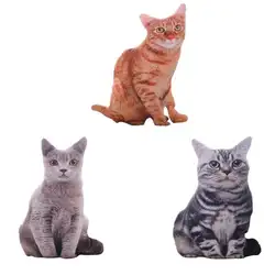 1 шт 50 см 3D Моделирование Плюшевые кошачьи подушки мягкие Подушка с изображением животных Офис Диван Декор Мультяшные плюшевые игрушки для