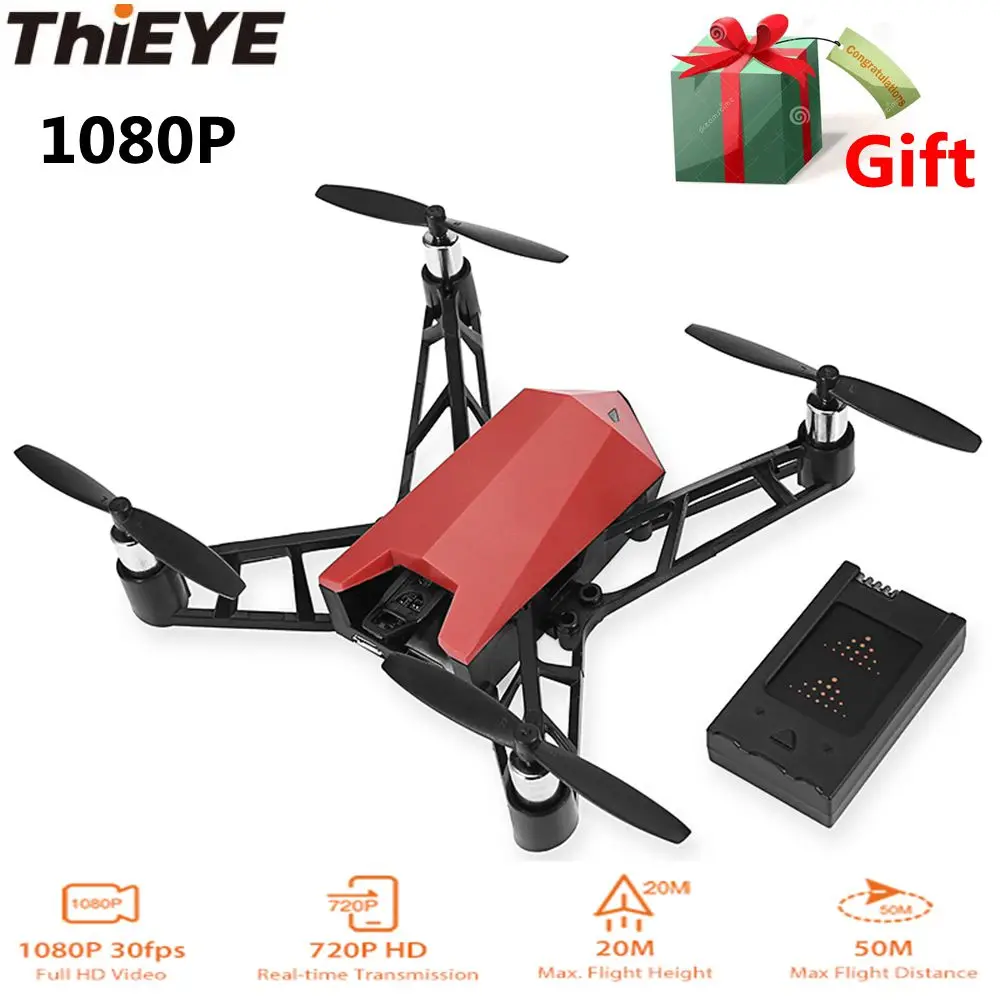 ThiEYE Dr.X WiFi FPV RC Drone 1080P HD Camera APP Control Optical Flow Altitude Hold Selfie 3D Rotating One Key Quadcopter | Электроника
