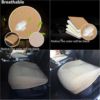 

New Professional 1pc Car 3D Comfortable Front Seat Cushion Perforated Breathable Four Seasons Beige Cushion