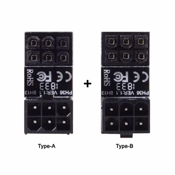 

Zihan ATX 6Pin Female to 6pin Male 180 Degree AngledPower Adapter for Desktops Graphics Card