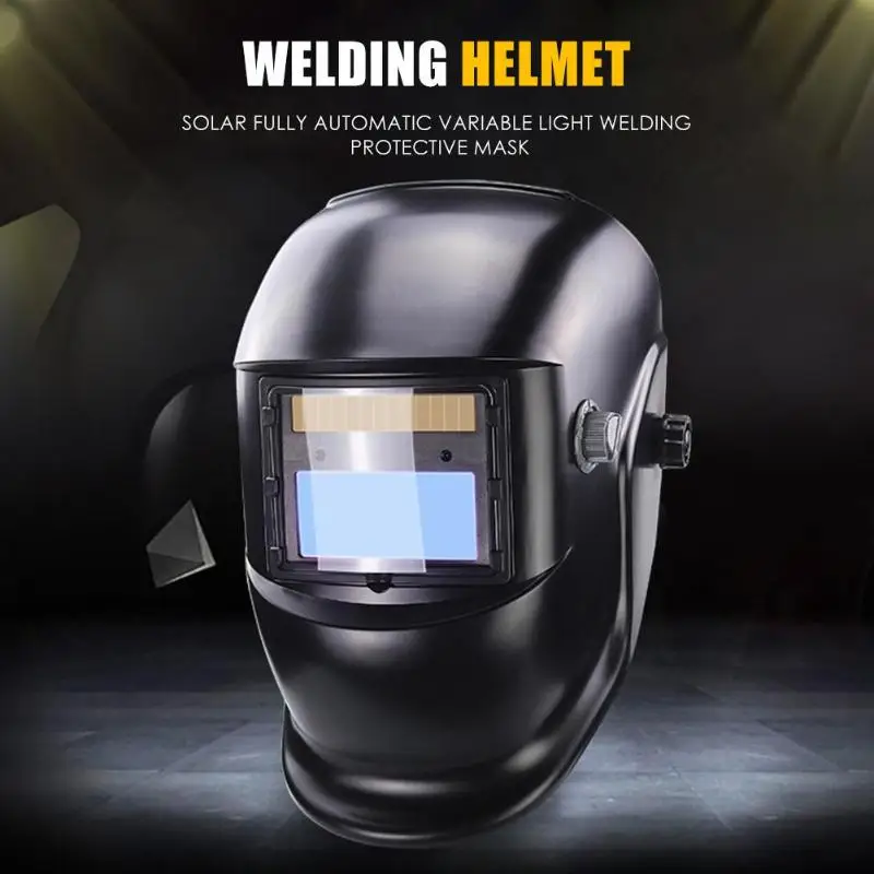 

Solar Automatic Darkening Welding Helmet w/ Wide Shade Range 9-13 for TIG MIG MMA Welding Mask Shield Cap