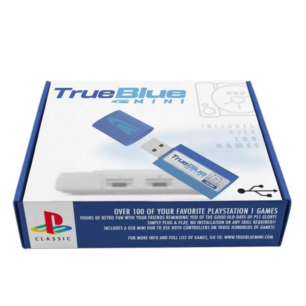 True Blue Mini-Meth Pack(64 Гб) 101 игра для playstation Classic прилагаемый мини-usb-концентратор Plug And Play