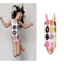 Детские купальные костюмы с пончиком для маленьких девочек, бикини, танкини, купальники на лето