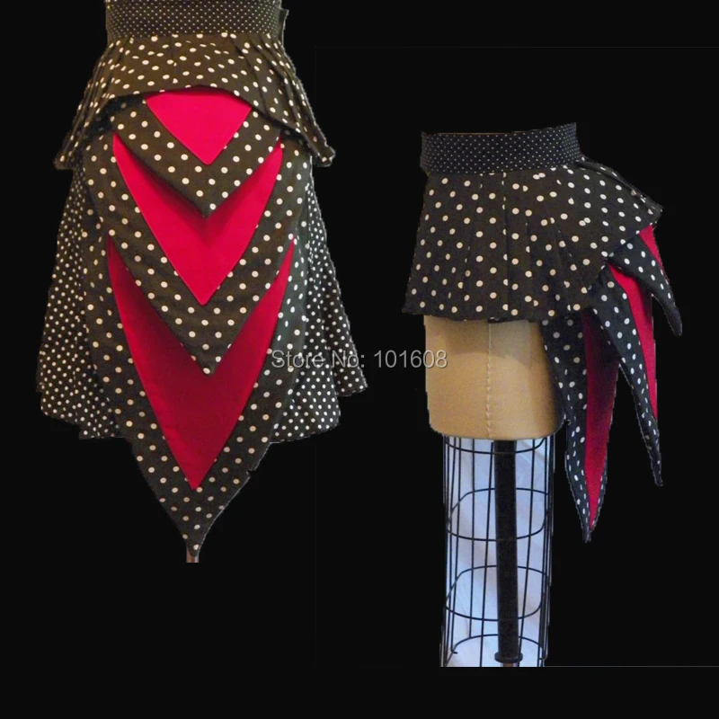 Классические брюки! Королевский черный, красный эпох Винтаж костюмы Юбка в горошек Готический Средневековый Ренессанс бальные платья юбки