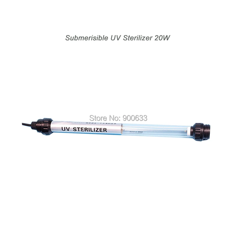 

20W Submersible UV Lamp Ultraviolet Water Purifier Aquarium UV Bulbs Filtre UV Aquarium Underwater Lights Pond