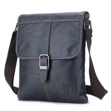 BULLCAPTAIN Мужская сумка из натуральной кожи, Мужская Новая сумка через плечо, Маленькая мужская деловая сумка-мессенджер Lea