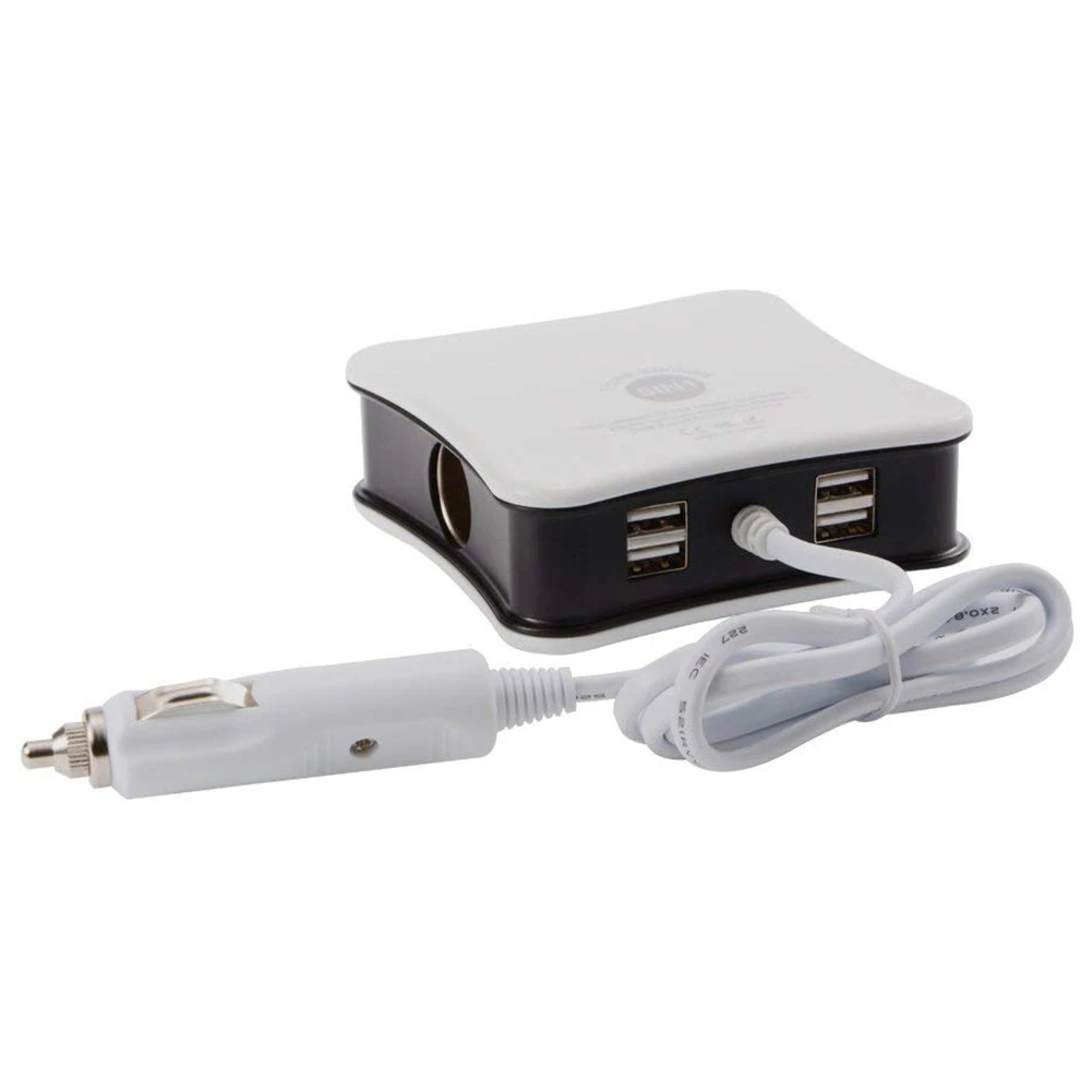 1 до 3 разветвитель автомобильного прикуривателя + 4 Порты usb Зарядное устройство