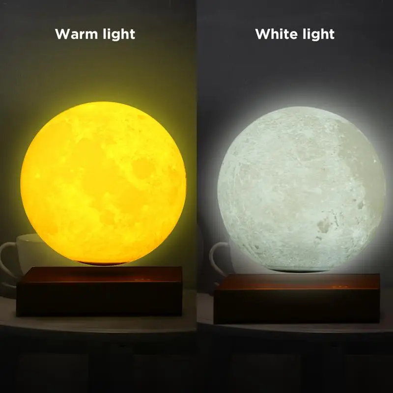 

12CM 1W 3D Moon Lamp Magnetic Levitation Floating Touch Led Night Light For Children Kids Decorative Table Lamp Bedside Bedroom