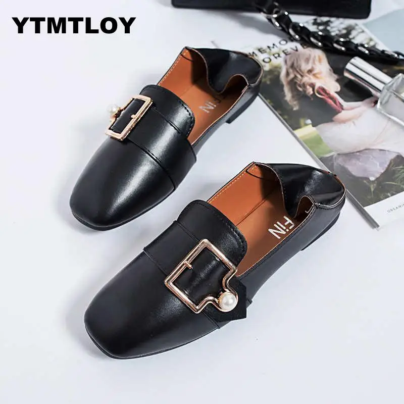 

Summer 2019 New Casual Shoes Woman Ballet Shallow Single Ladies Fashion Soft Comfortable Flat For Women Zapatos Mujer pearl