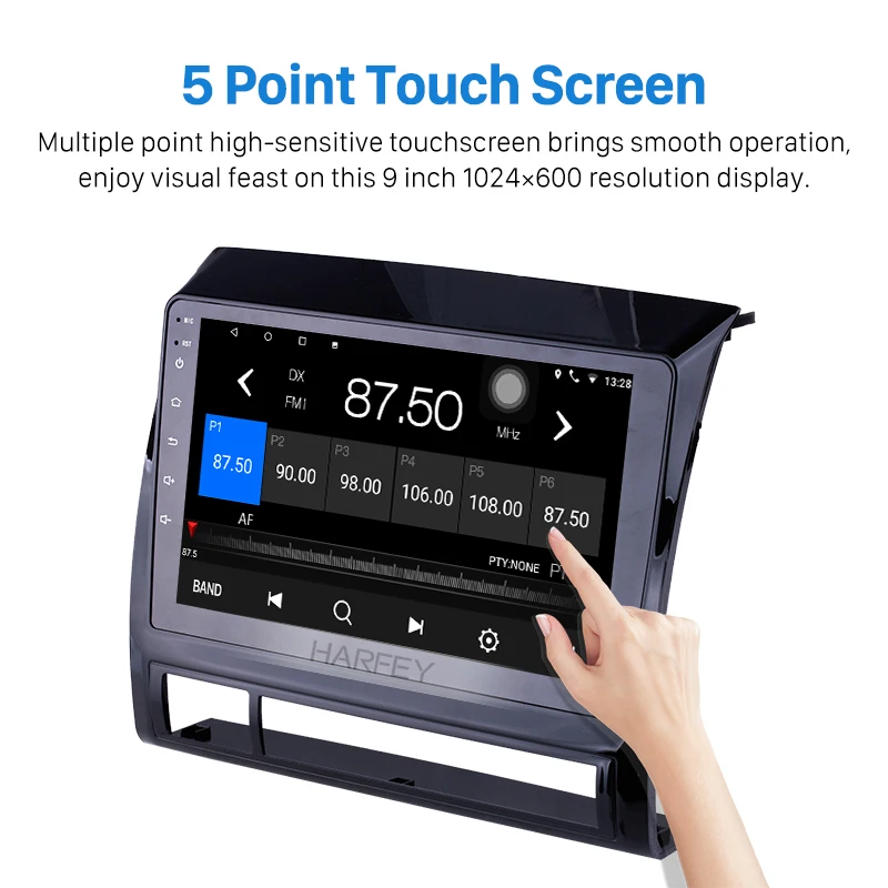  Harfey Head Unit Player for 2005-2013 TOYOTA TACOMA/HILUX (America Version) Android 10.0 9