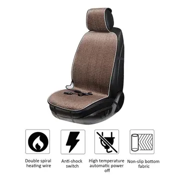 

DC 12V Car Seat Plush Heating Winter Warm Electric Heated Car Seat Cushion Winter Car Seat Pad Car Heated Seat Covers