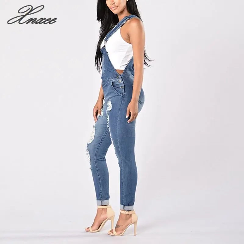 2019 New Spring Women Overalls Cool Denim Jumpsuit Ripped Holes Casual Jeans Sleeveless Jumpsuits Hollow Out Rompers 2XL 2019 New Spring Women Overalls Cool Denim Jumpsuit Ripped Holes Casual Jeans Sleeveless Jumpsuits Hollow Out Rompers 2XL