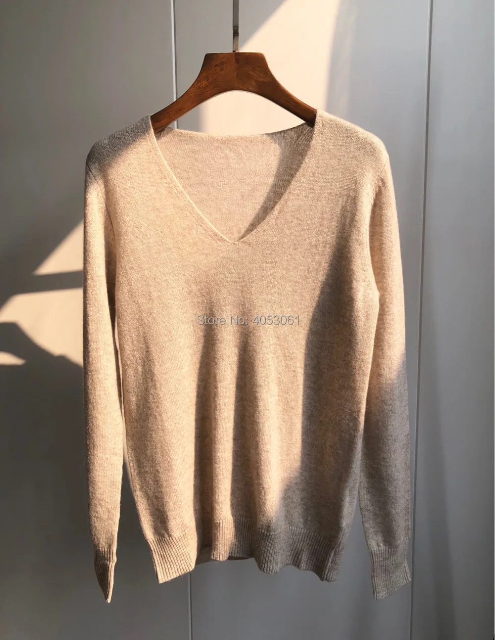 

Cashmere 100% V-neck Soft Skin-friendly Sweater - 2019ss Multi-color Optional Top Knit Sweater