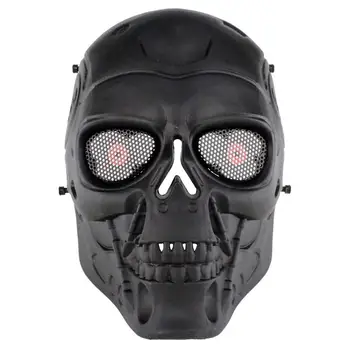 

Lifelike Full Face Mask Paintball Airsoft Sports Plastic Tactical Riding Mask For CS Wargame Cosplay Latency Ambush