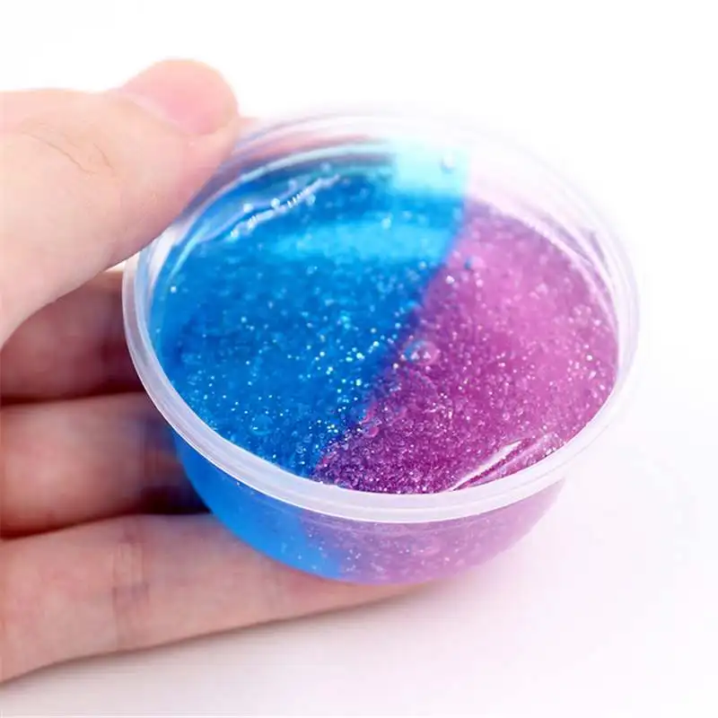 

50g DIY Hand Modeling Colorful Claying Crystal Glitter Putty Playing Dough Slimes Soft Toys For Children Kids Girl Toys