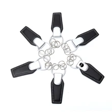 Эмблема значок автомобиля черного Geniue кожаный брелок кольцо для Audi A3 A4 A5 A6 A8 TT Q5 Q7 брелок для ключей стайлинга автомобилей