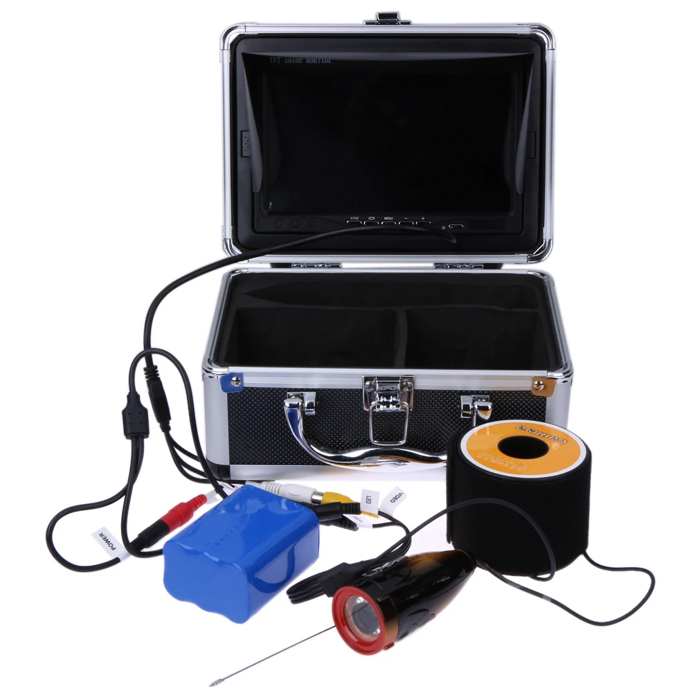

100VAC-240VAC DC12.6V Underwater Ice Fishing Camera Sea wheel Video Fish Finder 15m Professional Fish Finder 21cm*15cm*11cm