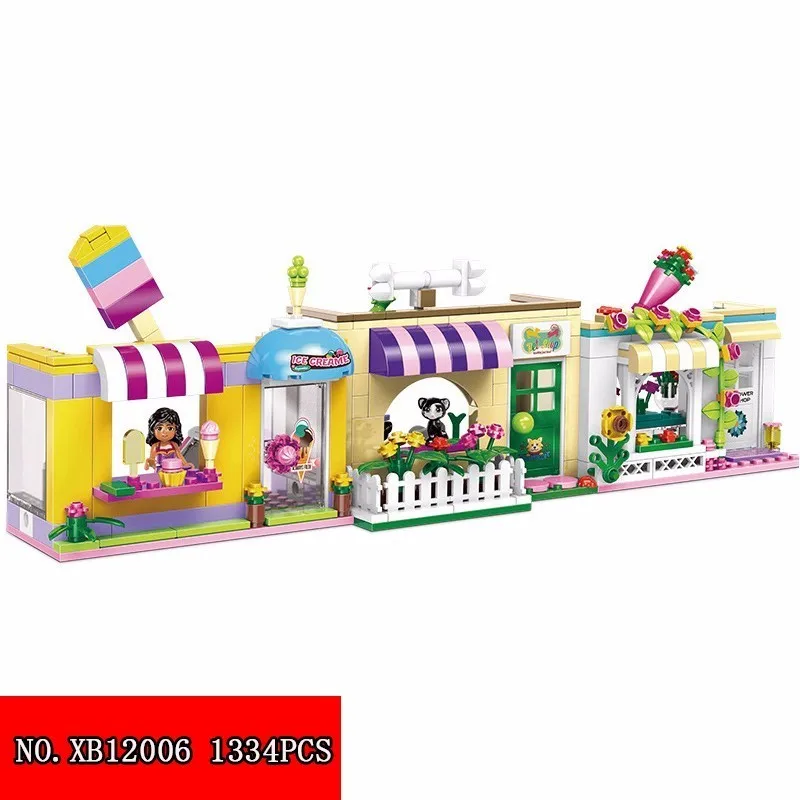 

New Block Xb12006 Campus Girl Series Happy Dormitory Assembling Spelling Insert Plastic Blocks Alpinia Small Grain Toys 1334pcs