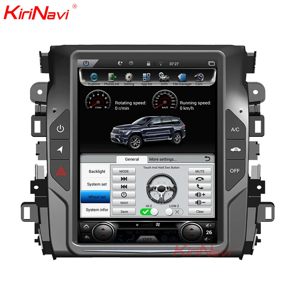 

KiriNavi Vertical Screen Tesla Style 10.4 Inch Android 7.1 Car Radio For Honda Avancier Stereo GPS Navigation Bluetooth 2017+