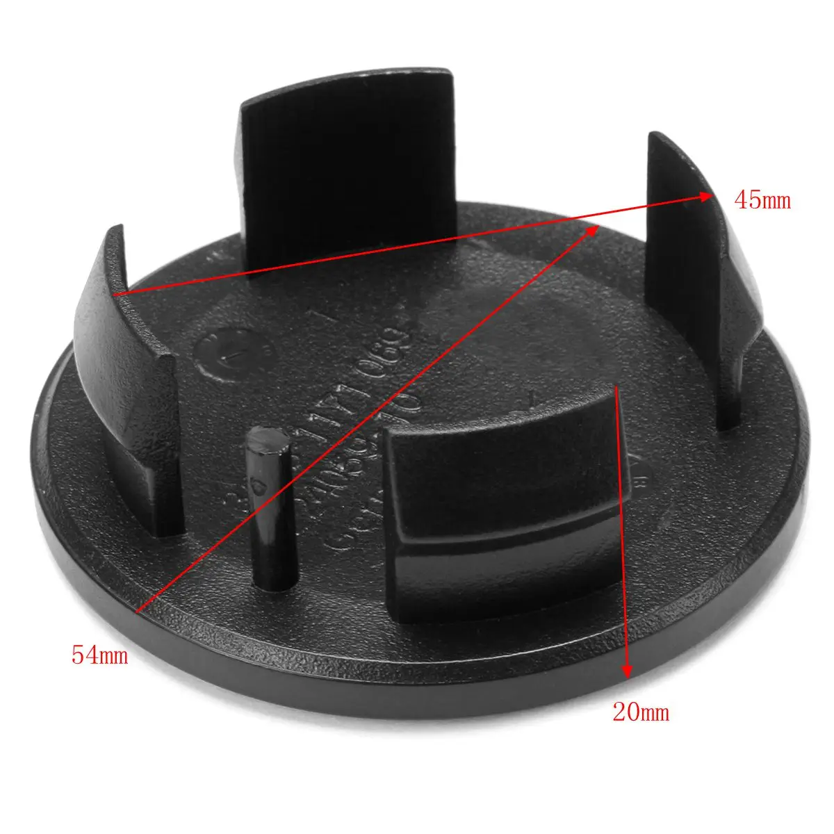 4 шт. 54 мм Центральная втулка колеса автомобиля крышки эмблема значок для Mini Cooper черный пластик