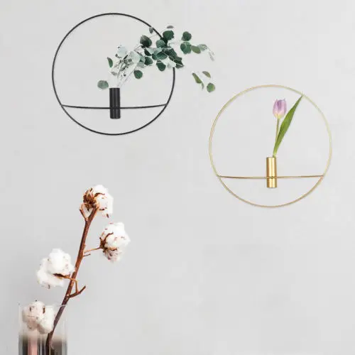 

3D Geometric Wall Mounted Candlestick Metal Wall Tea Light Candle Holder Sconce Nordic Style Home Decor