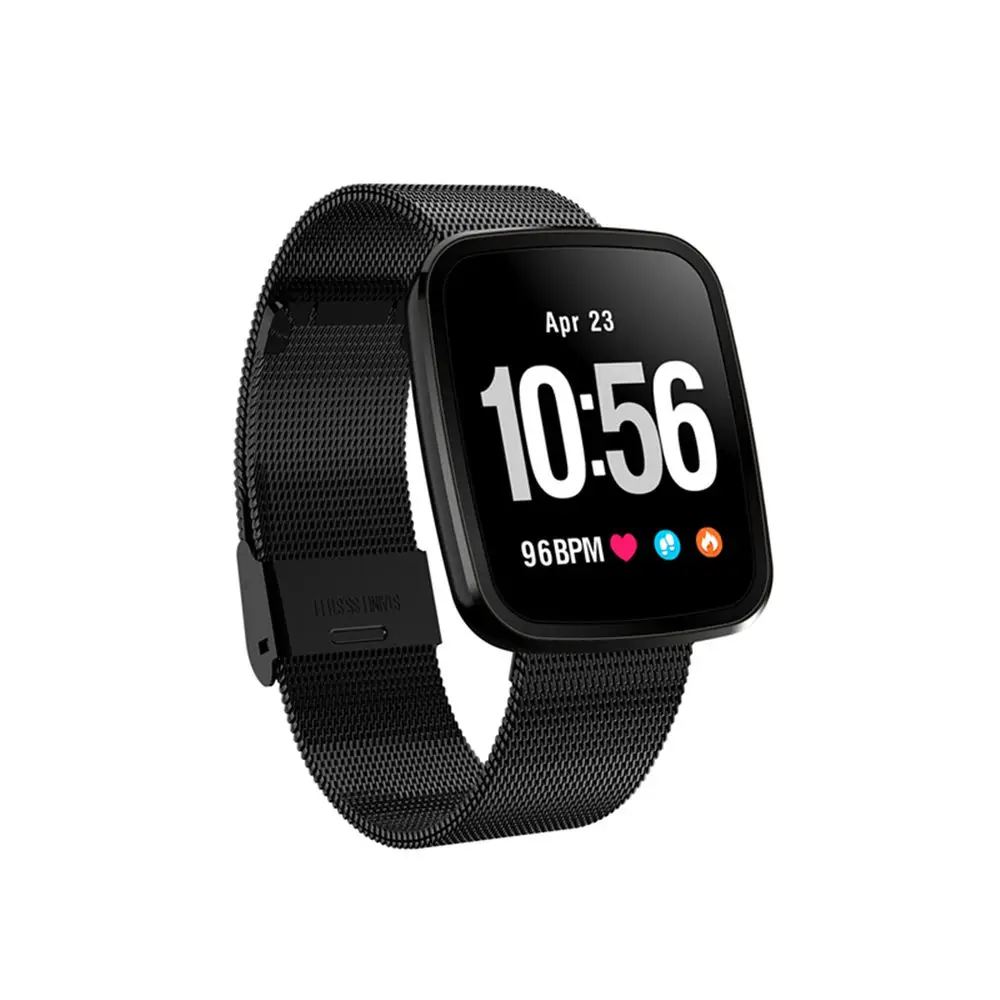 

Smart Bracelet V6 Pro Color Screen Waterproof Wristband Heart Rate Monitor Blood Pressure Measure Fitness Tracker Band(Black S