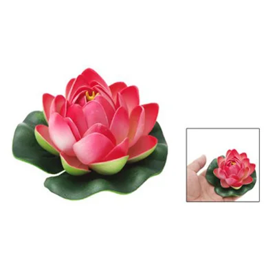 

Floating Foam Red Lotus Flower Fish Tank Decoration Ornament
