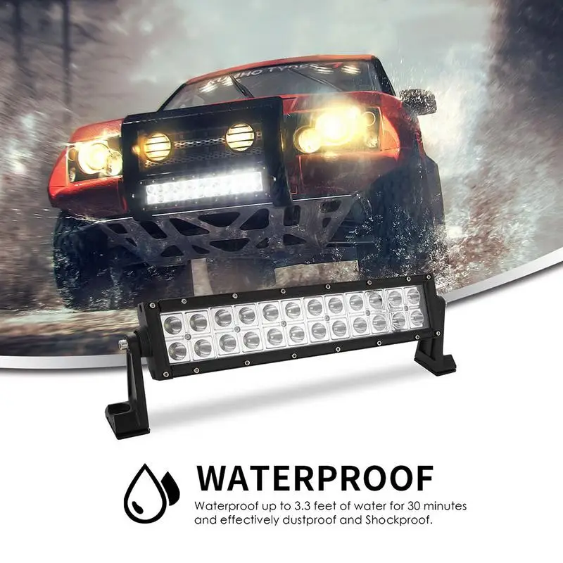 

3 Types Car Long LED Work Light Bar Off-road Vehicle Roof Lamp High Brightness Spotlights Floodlights Automobile Fog Lights
