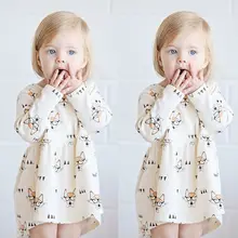 Pudcoco/платье для девочек; От 3 месяцев до 4 лет; милое платье для маленьких девочек; повседневное праздничное платье принцессы с очками; Сарафан