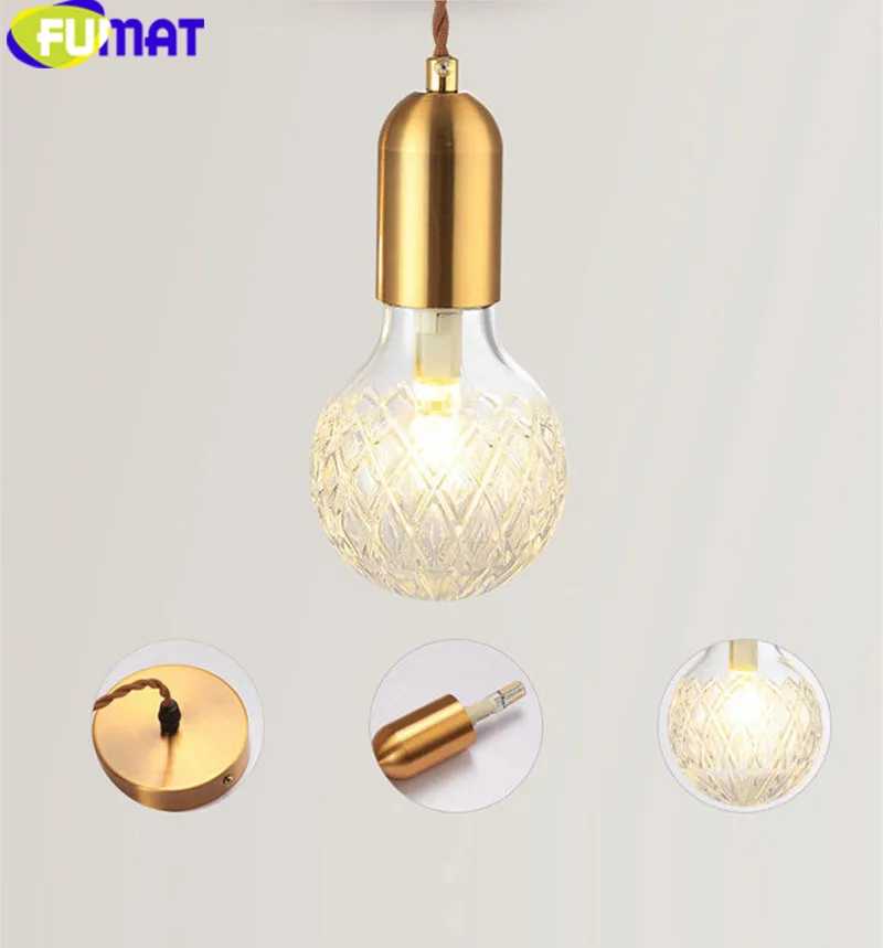 Bochsbc Pendant Lights Copper Glass Nordic Simple Modern Pendant