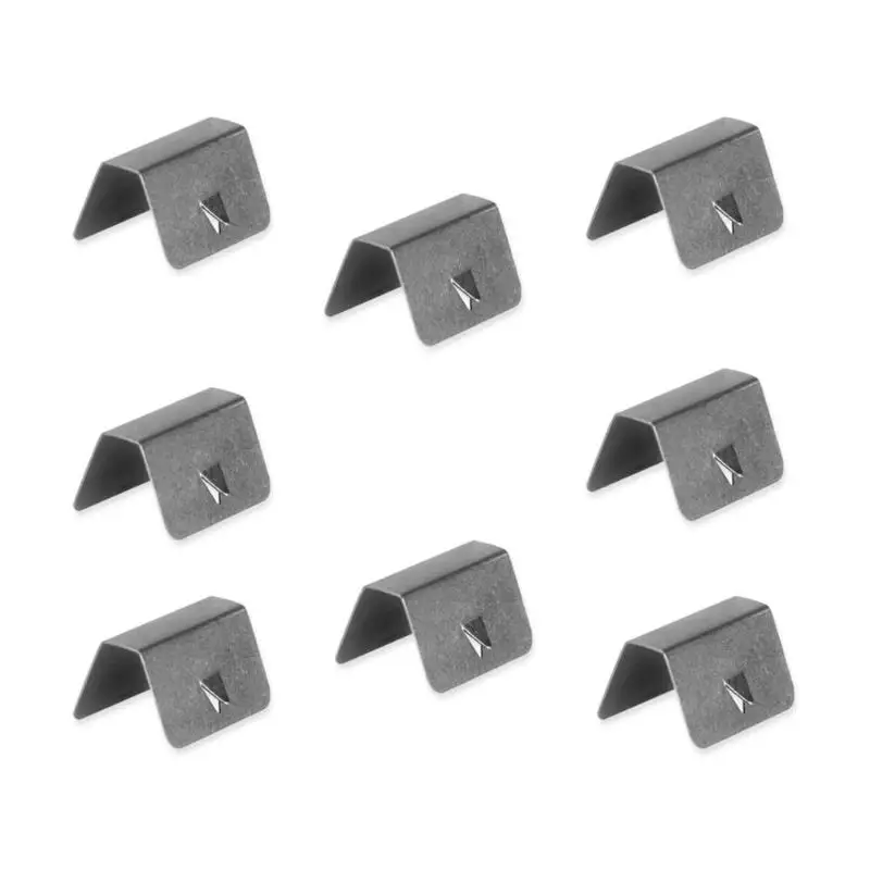 8pcs Stainless Steel Windshield /rain Deflector Mounting Clip Channel
