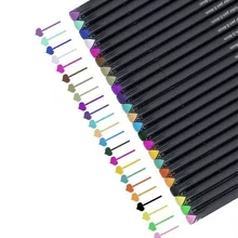 0,38 мм 12/24 цвета тактные ручки сверхтонкая маркер ручка на водной основе Ассорти чернила искусство рисунок для детей граффити крючкообразная ручка