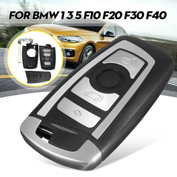 

4 Botton Uncut Blade Fob Remote Key Shell Case F10 F20 F30 F40 Series For BMW 1 3 5