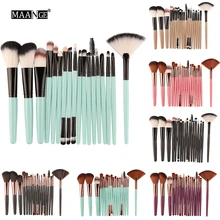 18PCS Makeup Brushes Set Eye Shadow Powder Foundation Eyebrow Lip Brush Makeup Brushes Tool beauty and the beast rose flower makeup brushes professional 5 pcs sets metal hand wand eye shadow lip brush makeup brushes