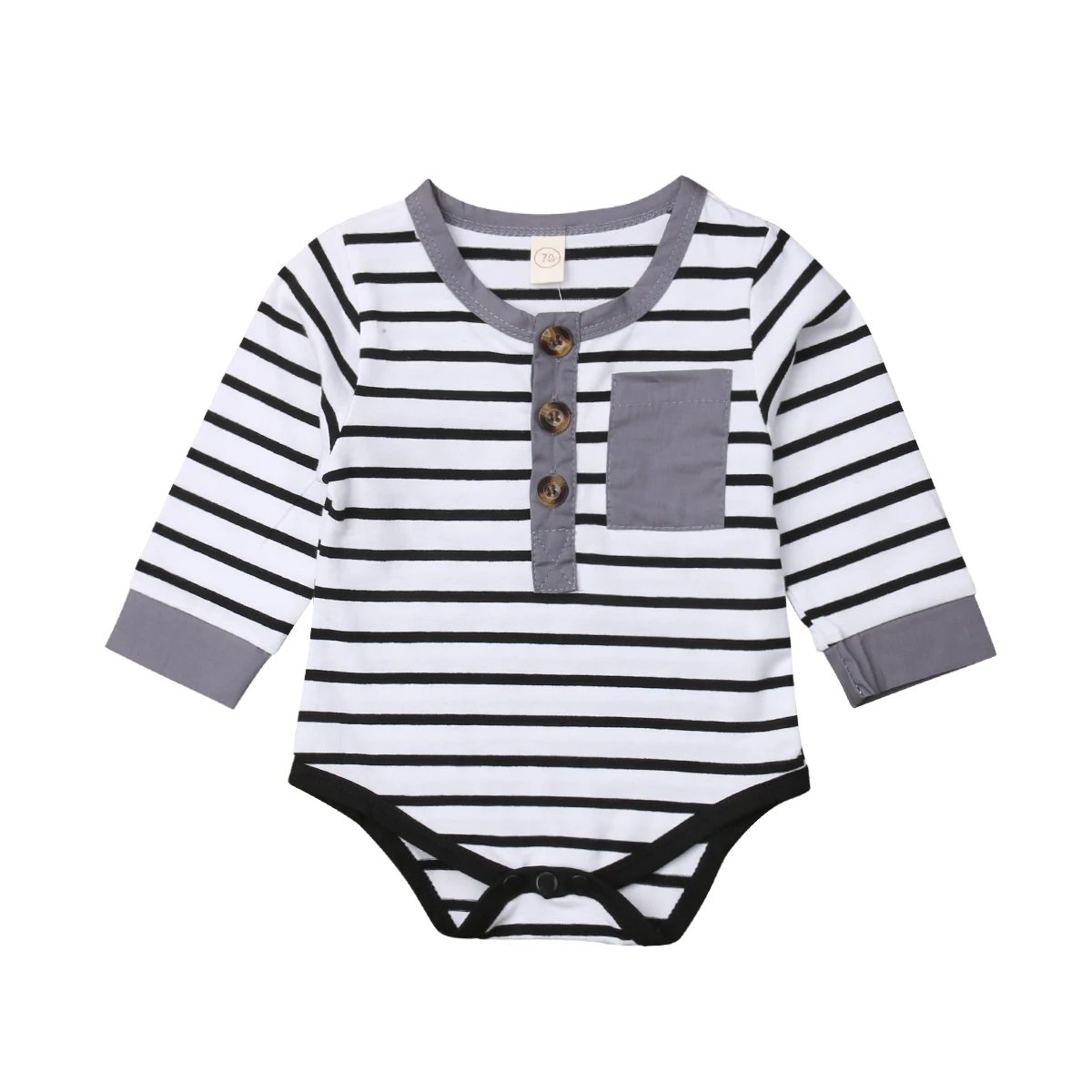 

My First Christmas Baby Boy Girl Striped Jumper Bodysuit Jumpsuit Clothes Outfit