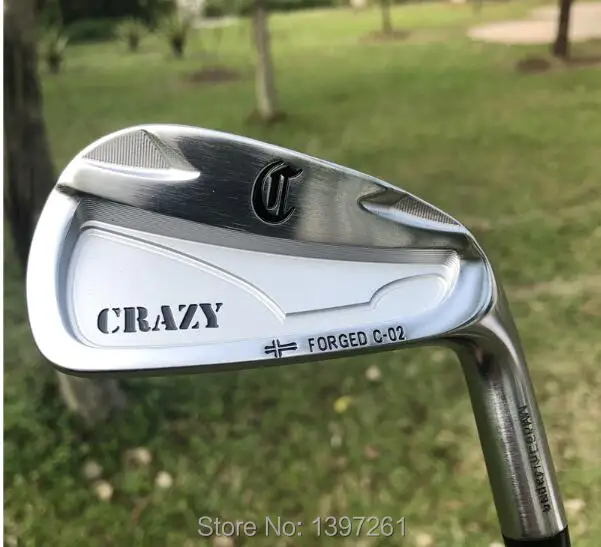 TOUROK golf CRAZY C-02 кованый Гольф Железный Набор Гольф-клуб(4-9 p) CRAZY golf стальной вал