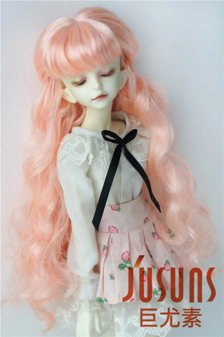 JD417 1/6 1/4 1/3 довольно длинный курчавый BJD синтетический мохеровый парик YOSD MSD SD