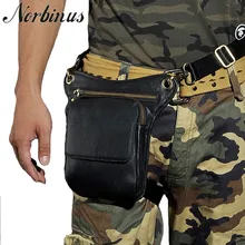 Bolsa cartuchera Vintage Norbinus para hombre, para motocicleta, para hombre, bolso de un solo hombro, bandoleras cruzadas multiusos de viaje, paquetes de muslo